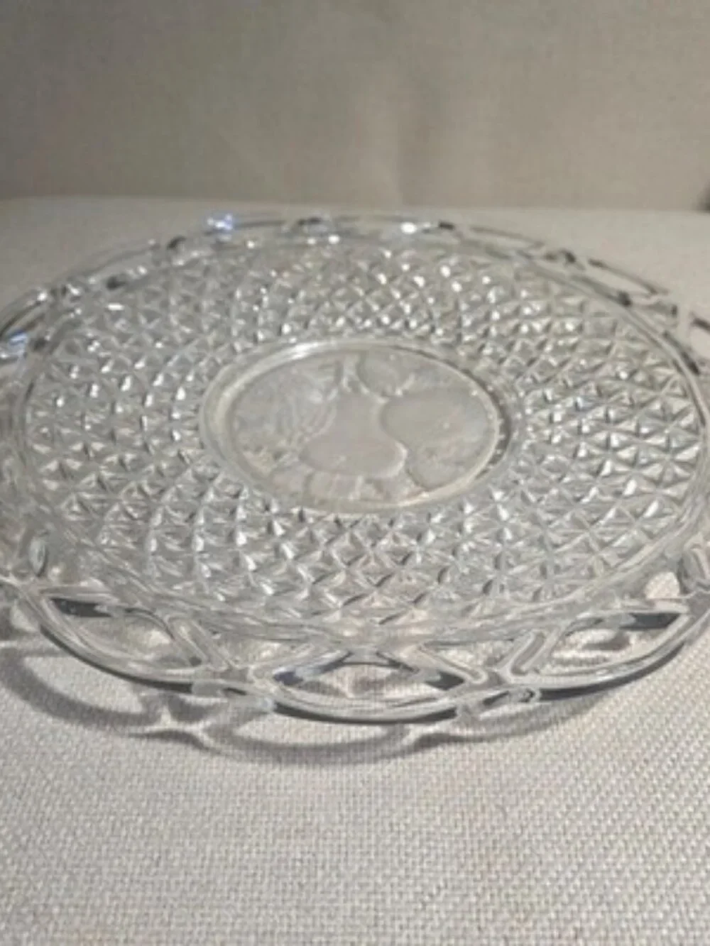 Vintage Imperial Glass Lace Edge 10.5